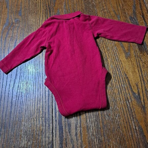 Infant Boy One Piece Bodysuits Long Sleeve Snap Lot of 2 Size 6-9 Month - Picture 7 of 8